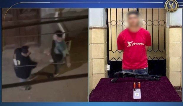 ضبط عاطل هدد الأهالي ببندقية خرطوش في المنوفية ضبط عاطل هدد الأهالي ببندقية خرطوش في المنوفية
