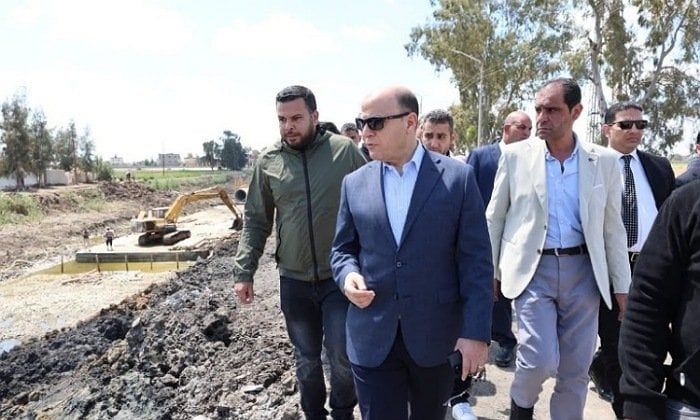 محافظ كفر الشيخ يتابع أعمال تغطية مصرف سالم بطول 550 مترًا لربط 6 مراكز محافظ كفر الشيخ يتابع أعمال تغطية مصرف سالم بطول 550 مترًا لربط 6 مراكز