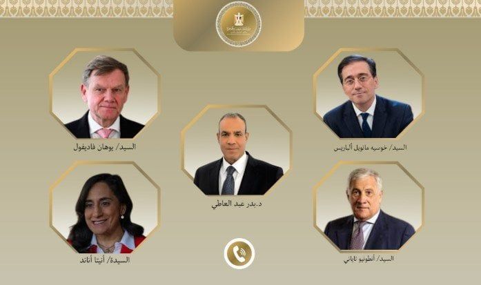 وزير الخارجية يستعرض مع عدد من نظرائه استعدادات مصر لاستضافة مؤتمر إعادة إعمار غزة وزير الخارجية يستعرض مع عدد من نظرائه استعدادات مصر لاستضافة مؤتمر إعادة إعمار غزة