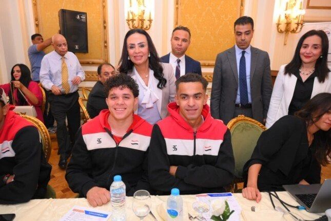 وزيرة التضامن تشهد احتفالية تكريم منتخبات مصر لكرة السلة على الكراسي المتحركة وزيرة التضامن تشهد احتفالية تكريم منتخبات مصر لكرة السلة على الكراسي المتحركة