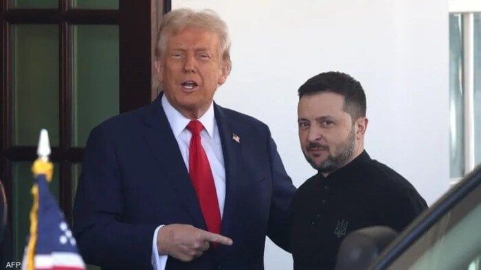 تسوية جيدة.. زيلينسكي يشيد بدعوة ترامب بشأن التوقف عند خطوط القتال الحالية تسوية جيدة.. زيلينسكي يشيد بدعوة ترامب بشأن التوقف عند خطوط القتال الحالية