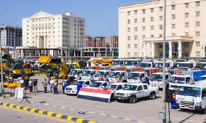 محافظ الإسكندرية يشهد اصطفاف معدات مجابهة الأزمات استعدادًا لموسم الشتاء و الأمطار محافظ الإسكندرية يشهد اصطفاف معدات مجابهة الأزمات استعدادًا لموسم الشتاء و الأمطار