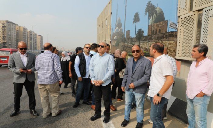 محافظ القاهرة يتفقد الأعمال النهائية لتحسين الرؤية البصرية بمحيط المتحف المصري الكبير محافظ القاهرة يتفقد الأعمال النهائية لتحسين الرؤية البصرية بمحيط المتحف المصري الكبير