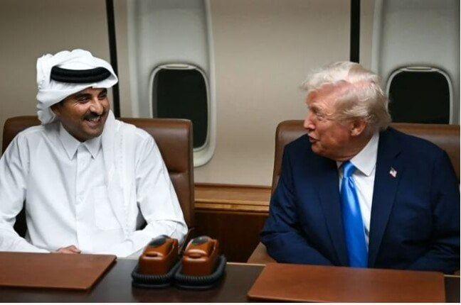 أمير قطر: لقائي مع الرئيس ترامب كان فرصة طيبة لمناقشة خطط السلام في الشرق الأوسط أمير قطر: لقائي مع الرئيس ترامب كان فرصة طيبة لمناقشة خطط السلام في الشرق الأوسط