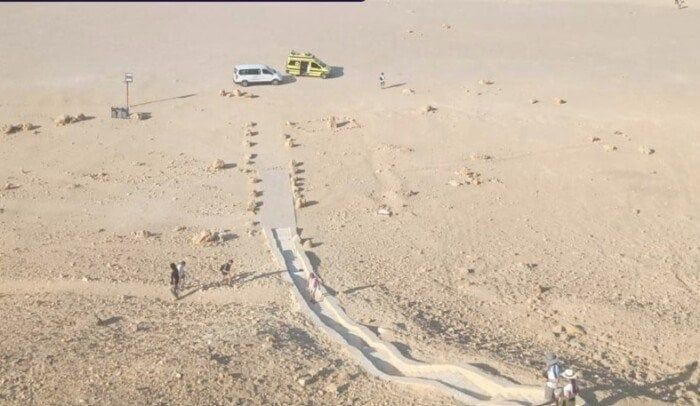 عاجل.. نجاح عملية إنقاذ معقدة لسائحة إسبانية أصيبت أثناء زيارتها لهرم سنفرو بدهشور عاجل.. نجاح عملية إنقاذ معقدة لسائحة إسبانية أصيبت أثناء زيارتها لهرم سنفرو بدهشور