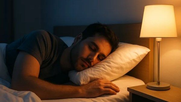 النوم تحت الأنوار