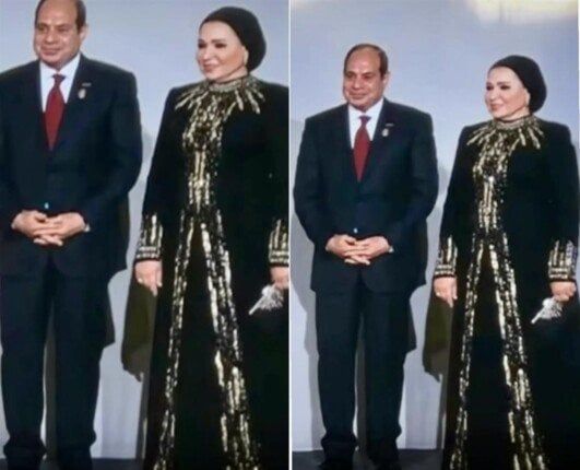 إطلالة فرعونية لقرينة الرئيس السيسي في افتتاح المتحف المصري الكبير - فيديو إطلالة فرعونية لقرينة الرئيس السيسي في افتتاح المتحف المصري الكبير - فيديو