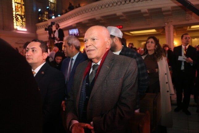 نقيب المعلمين يشارك في احتفالية الطائفة الإنجيلية بعيد الميلاد المجيد - الفجر سبورت