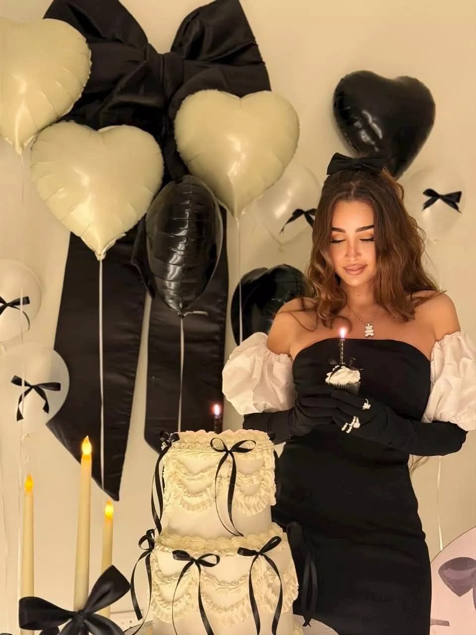 هنا الزاهد تخطف الأنظار فى عيد ميلادها بجمالها ورشاقتها - الفجر سبورت