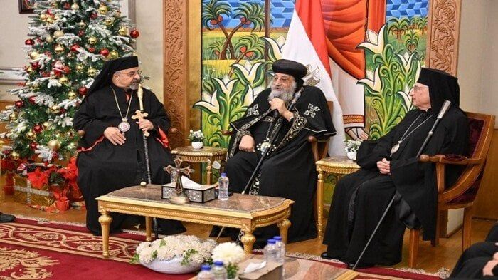 قيادات الكنيسة الكاثوليكية يهنئون البابا تواضروس بعيد الميلاد المجيد - الفجر سبورت