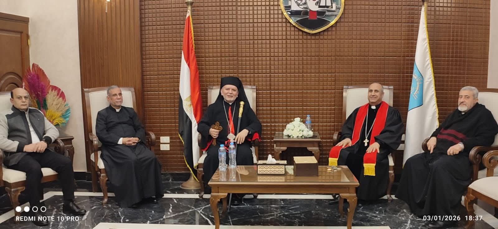 الأنبا بولا شفيق يزور الكنائس الشقيقة للتهنئة بعيد الميلاد المجيد | صور - الفجر سبورت