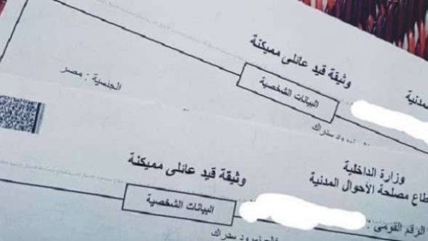 طريقة استخراج قيد عائلي من الإنترنت - الفجر سبورت