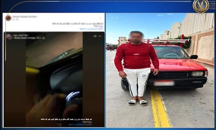 ضبط قائد سيارة ثبت كشاف خلفي على الإضاءة - الفجر سبورت