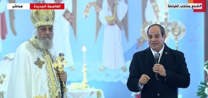 البابا تواضروس الثاني: زيارة الرئيس السيسي للتهنئة بعيد الميلاد المجيد باتت تقليدًا راسخًا - الفجر سبورت