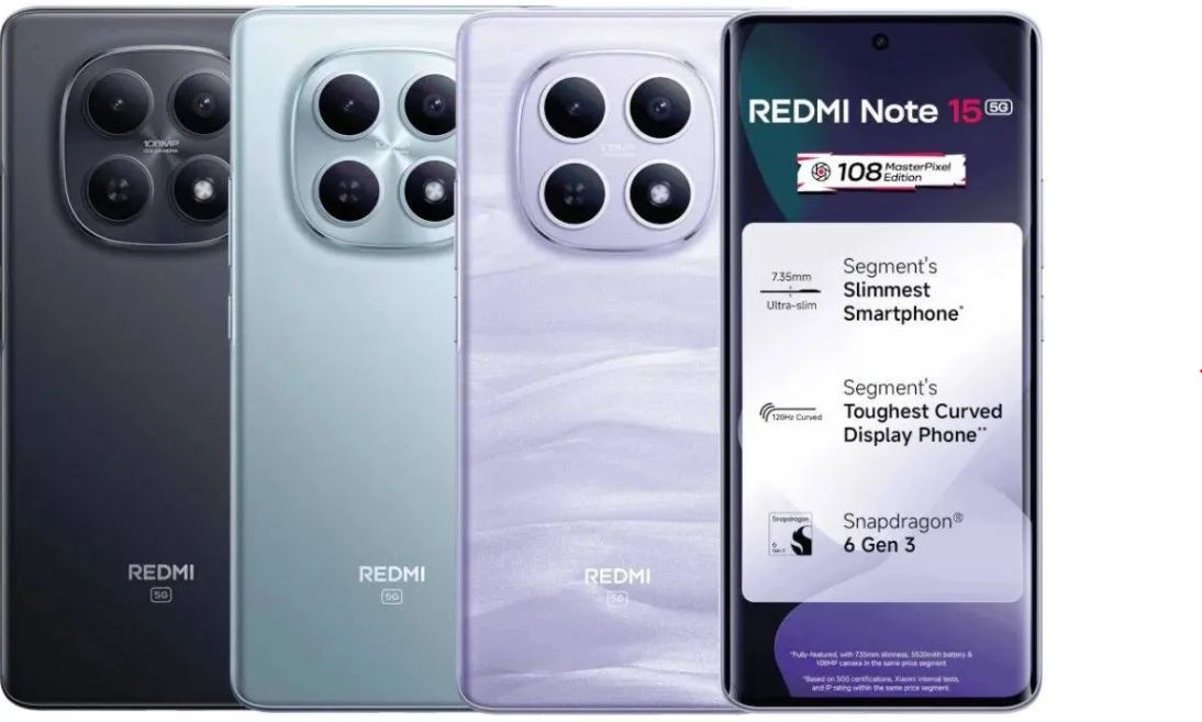 وحش الفئة المتوسطة من شاومي.. Redmi Note 15 5G بكاميرا 108 ميجابكسل - الفجر سبورت