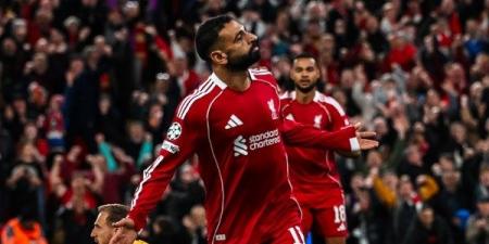 محمد صلاح على بُعد خطوة من إنجاز تاريخي جديد مع ليفربول أمام أستون فيلا - الفجر سبورت