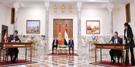 السيسي ونظيره القرغيزي يشهدان التوقيع على مذكرتي تفاهم بين البلدين (صور) الفجر سبورت