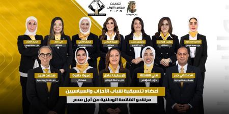 انتخابات مجلس النواب 2025.. "شباب الأحزاب" تعلن أسماء مرشحيها في المرحلة الثانية .. بوابة الفجر سبورت