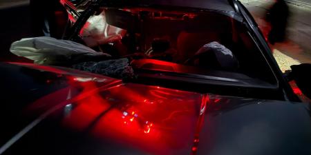 مهشمة بالكامل.. صور سيارة إسماعيل الليثي عقب تعرضه لحادث سير مروع - الفجر سبورت