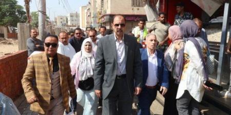 محافظ سوهاج يتفقد أعمال تطوير الحديقة العامة بمدينة ناصر - الفجر سبورت