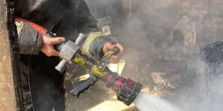 السيطرة على حريق هائل اندلع داخل معمل تفريخ بقرية ميت العطار بالقليوبية - الفجر سبورت