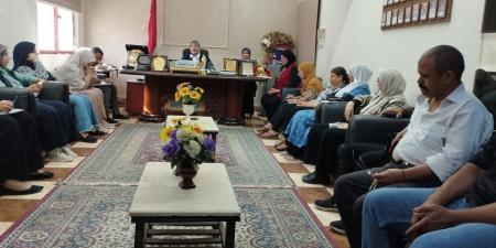 هبة الجلالي تبحث تطوير الأداء بعد حركة التنقلات الواسعة بمديرية تضامن بني سويف .. بوابة الفجر سبورت