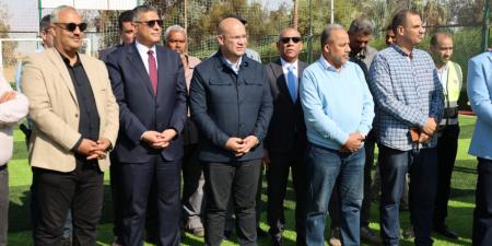 محافظ الجيزة يفتتح الملعب الخماسي وصالة ألعاب القوى بنادي المناجم .. بوابة الفجر سبورت