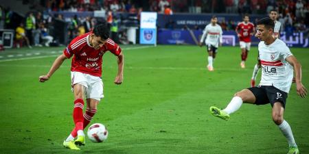 السوبر المصري.. الأهلي يحسم الشوط الأول بهدف "بن شرقي" في شباك الزمالك الفجر سبورت