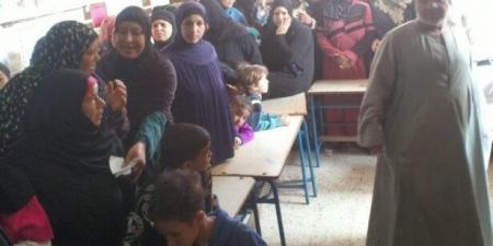 مشاركة نسائية كثيفة في التصويت بانتخابات مجلس النواب ببنى مزار - الفجر سبورت