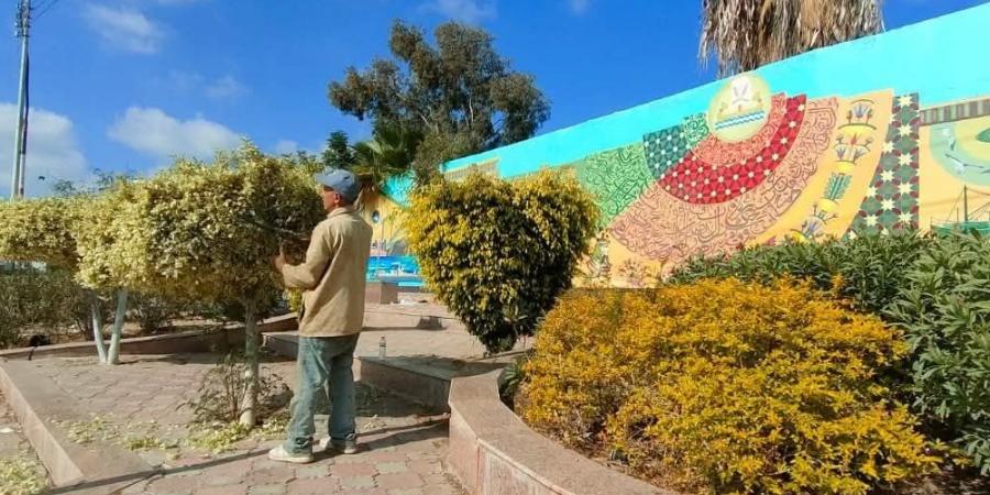 احتفالا بالعيد القومي.. تجميل الحدائق والمتنزهات العامة بكفر الشيخ| صور - الفجر سبورت
