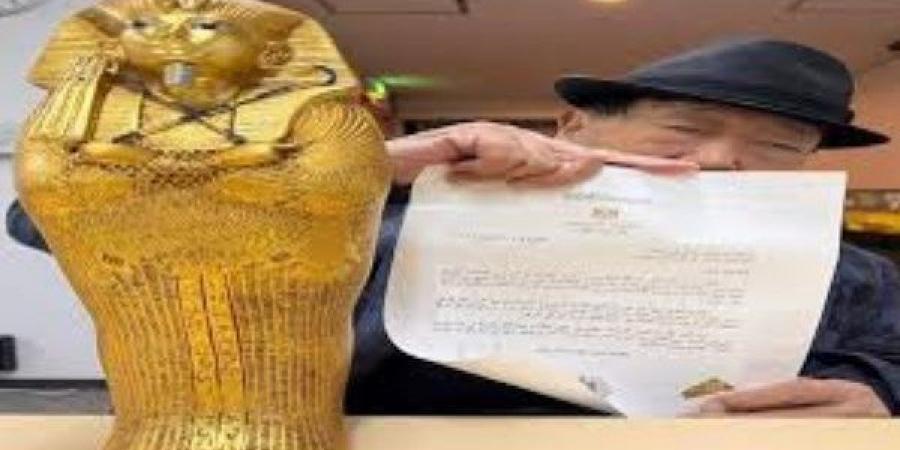 أسباب إختيار شكل تابوت فرعوني لدعوات إفتتاح المتحف المصري الكبير .. تفاصيل - الفجر سبورت