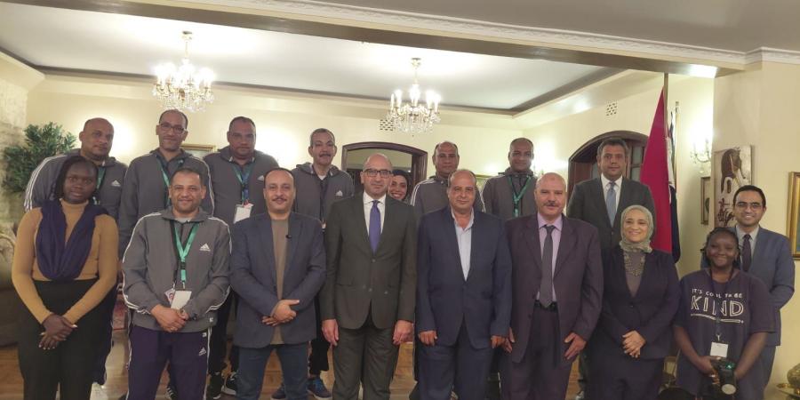 استقبال حافل من السفارة المصرية بكينيا لفرقة أناكوندا المسرحية.. صور الفجر سبورت