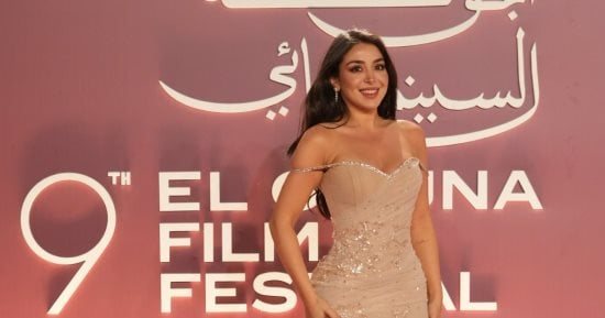هيا مرعشلى تخطف الأنظار فى أول ظهور لها على السجادة الحمراء لمهرجان الجونة