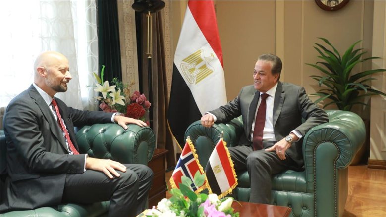 وزير الصحة يستقبل السفير النرويجي لبحث سبل تعزيز التعاون في القطاع الصحي