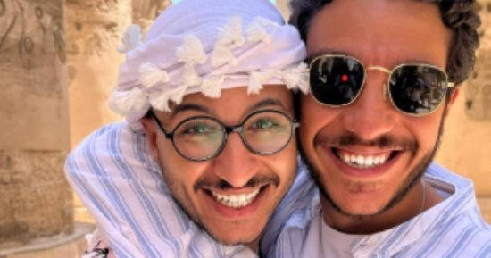 مروان المسلماني ونور النبوي في كواليس فيلم ولا كان عالبال قبل طرحه بالسينما