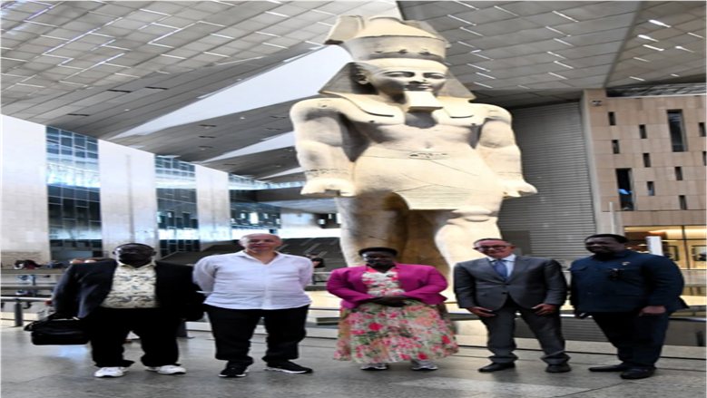 نائبة رئيس جمهورية أوغندا تزور المتحف المصري الكبير